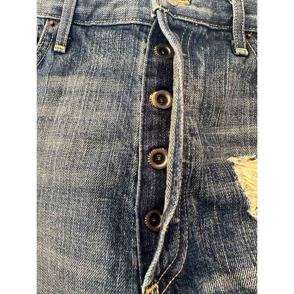 AGOLDE distressed denim shorts - Picture 3 of 5